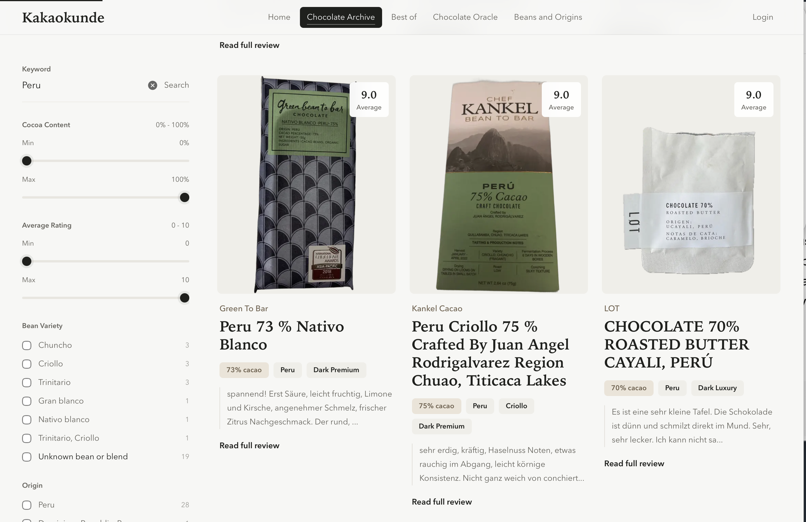 Redesigned search results with Stitch
